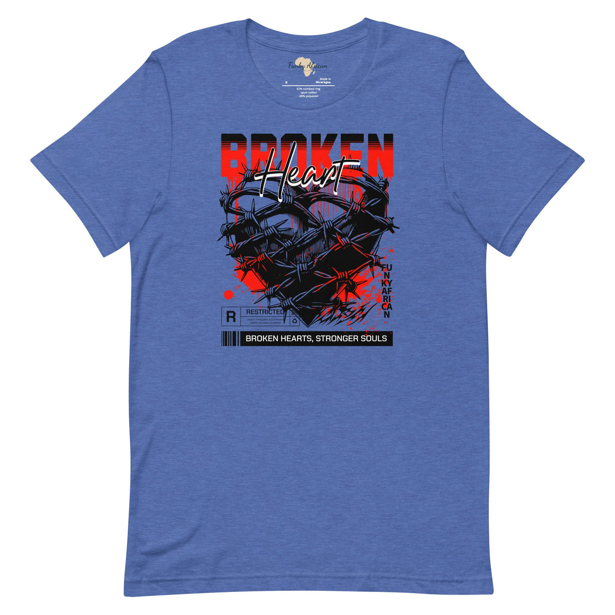 Broken Heart unisex tee Funky African