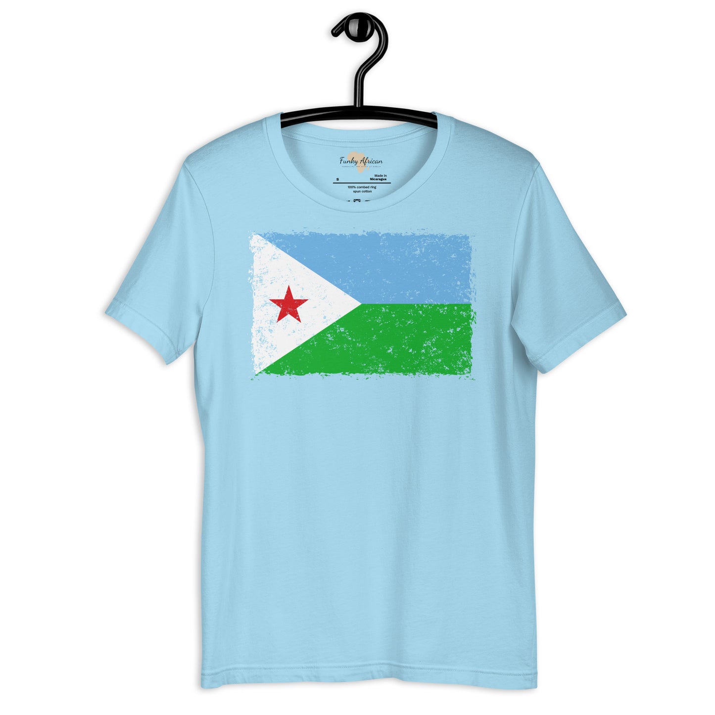 Djibouti grunge unisex tee