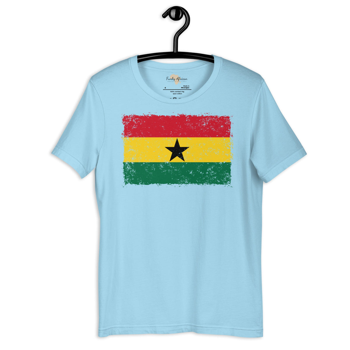 Ghana grunge unisex tee Funky African