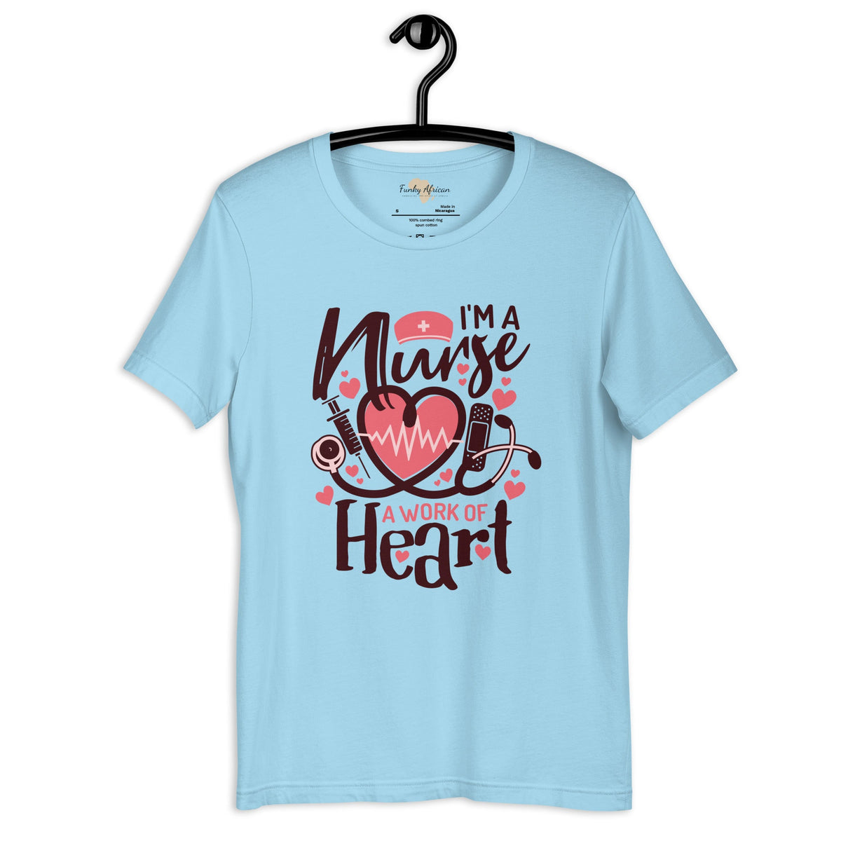 I am a nurse unisex tee Funky African