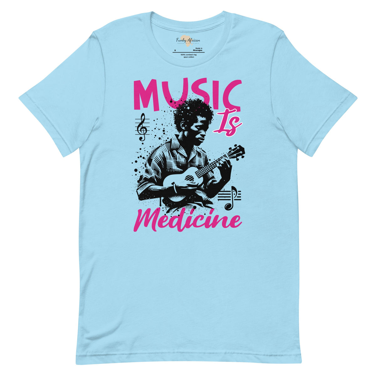 Music is medicine unisex t-shirt Funky African