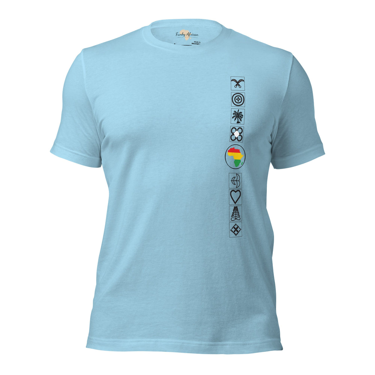 Adinkra Side Unisex t-shirt Funky African