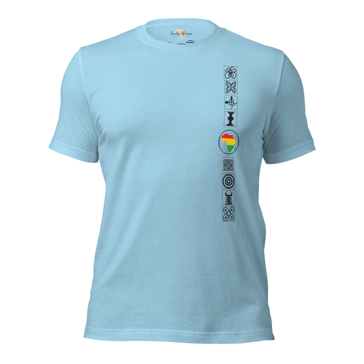 Adinkra Sided Unisex t-shirt Funky African