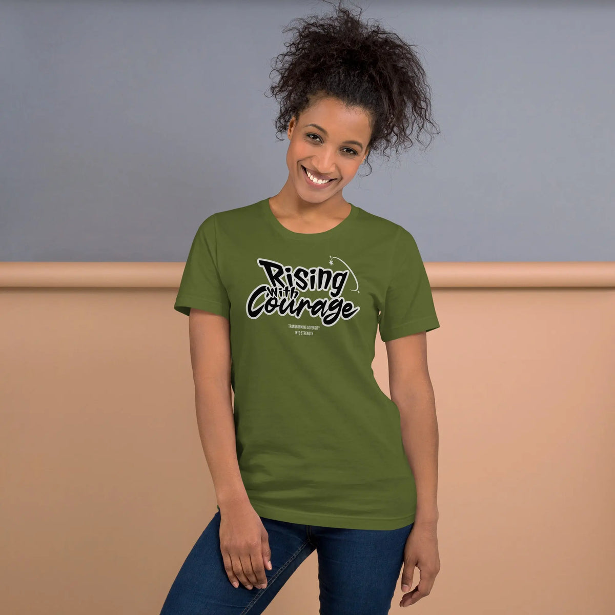 Rising with courage unisex t-shirt Funky African