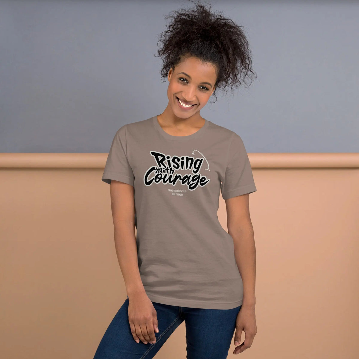 Rising with courage unisex t-shirt Funky African