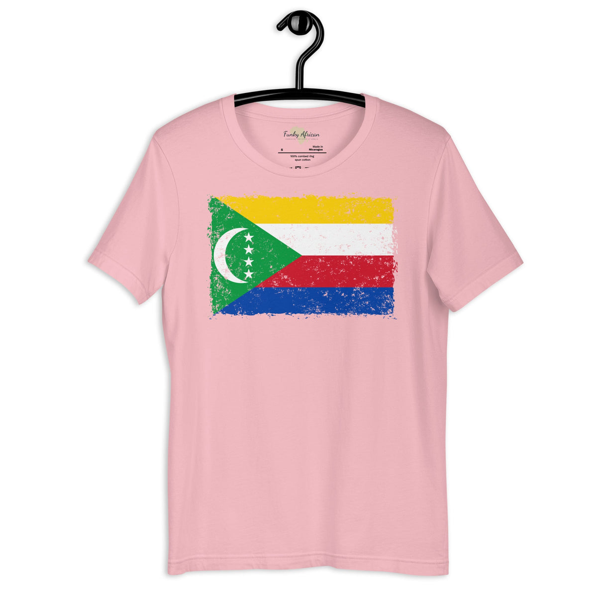 Comoros grunge unisex tee Funky African