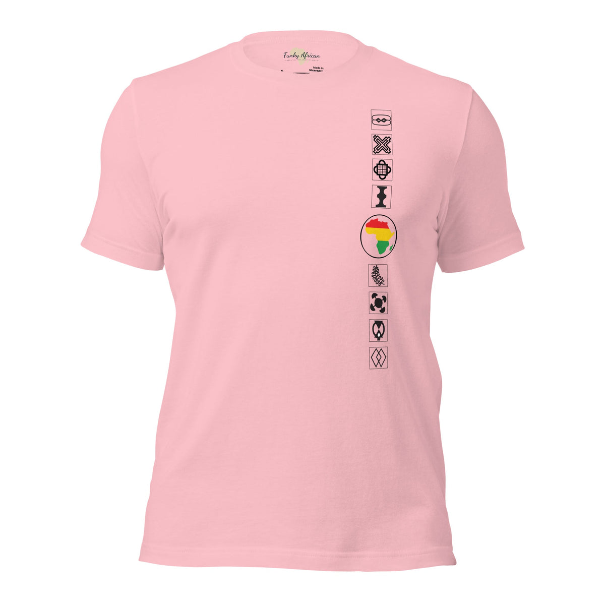 Adinkra Sided Unisex t-shirt Funky African