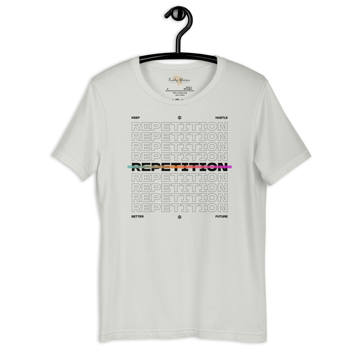 Repetition unisex tee Funky African