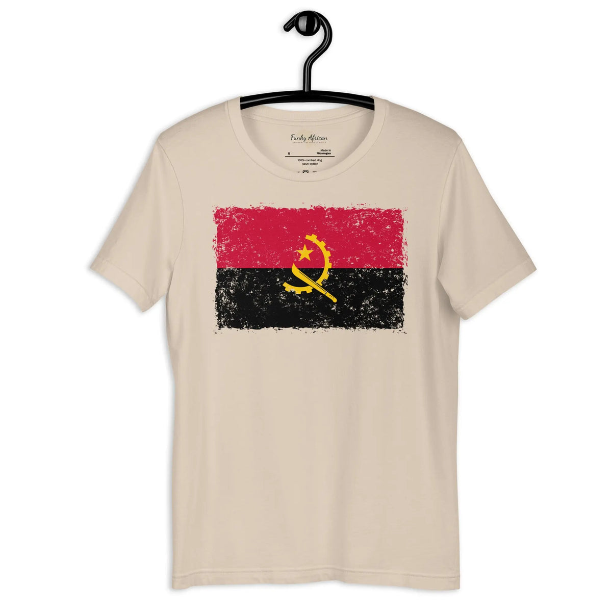 Angolan grunge unisex tee Funky African