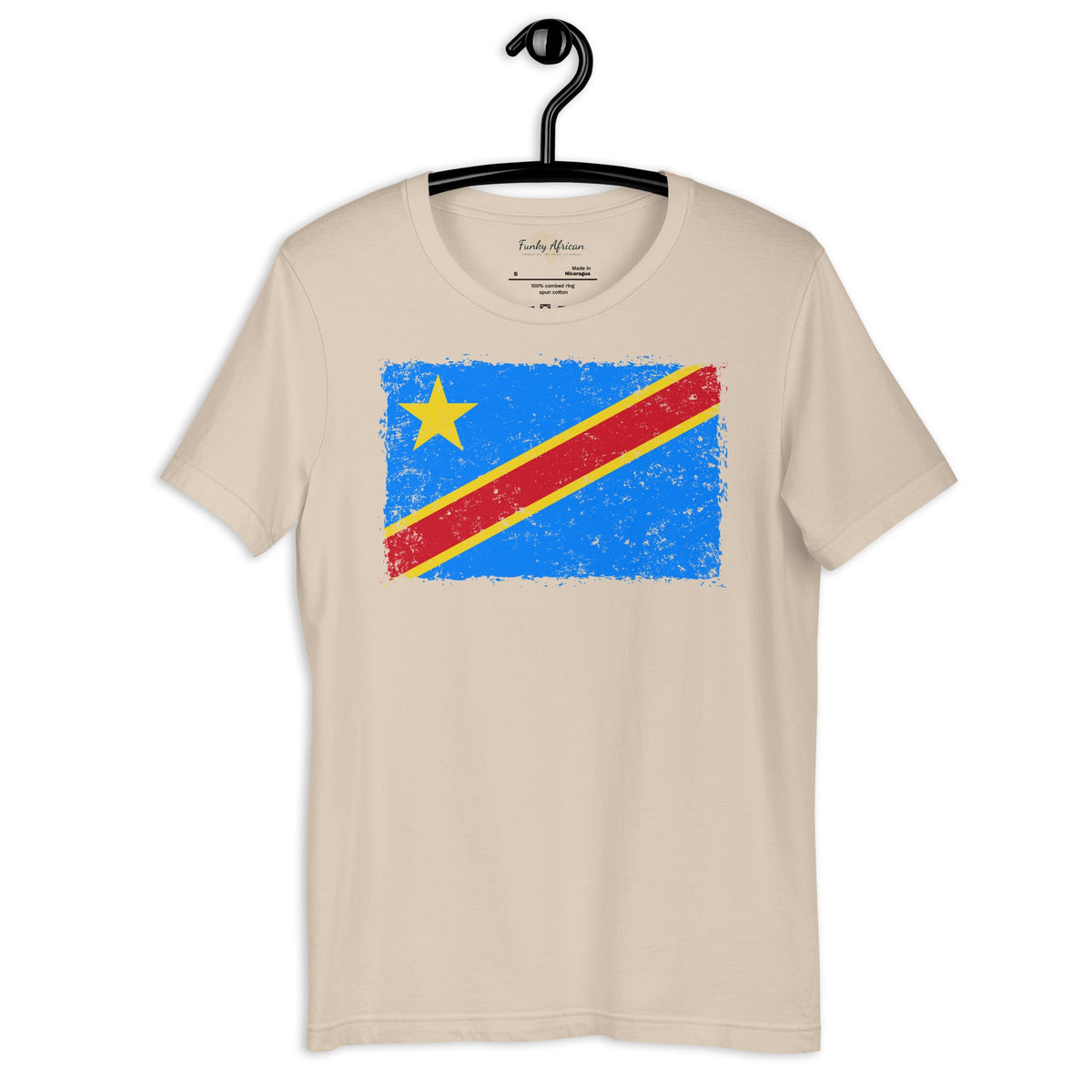 DR Congo grunge unisex tee Funky African