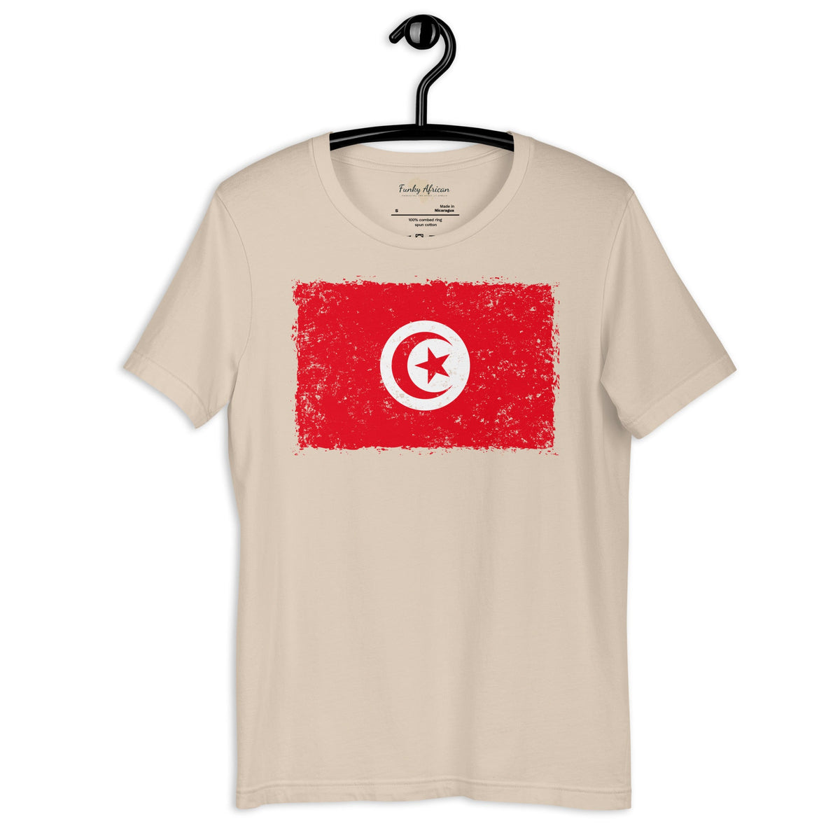 Tunisia grunge unisex tee Funky African