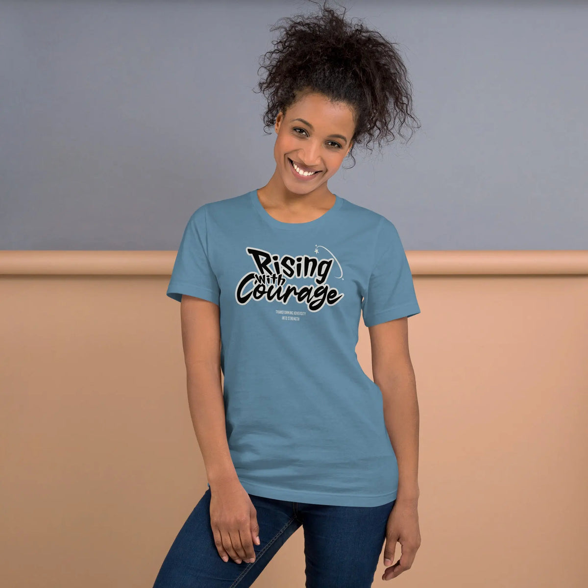 Rising with courage unisex t-shirt Funky African