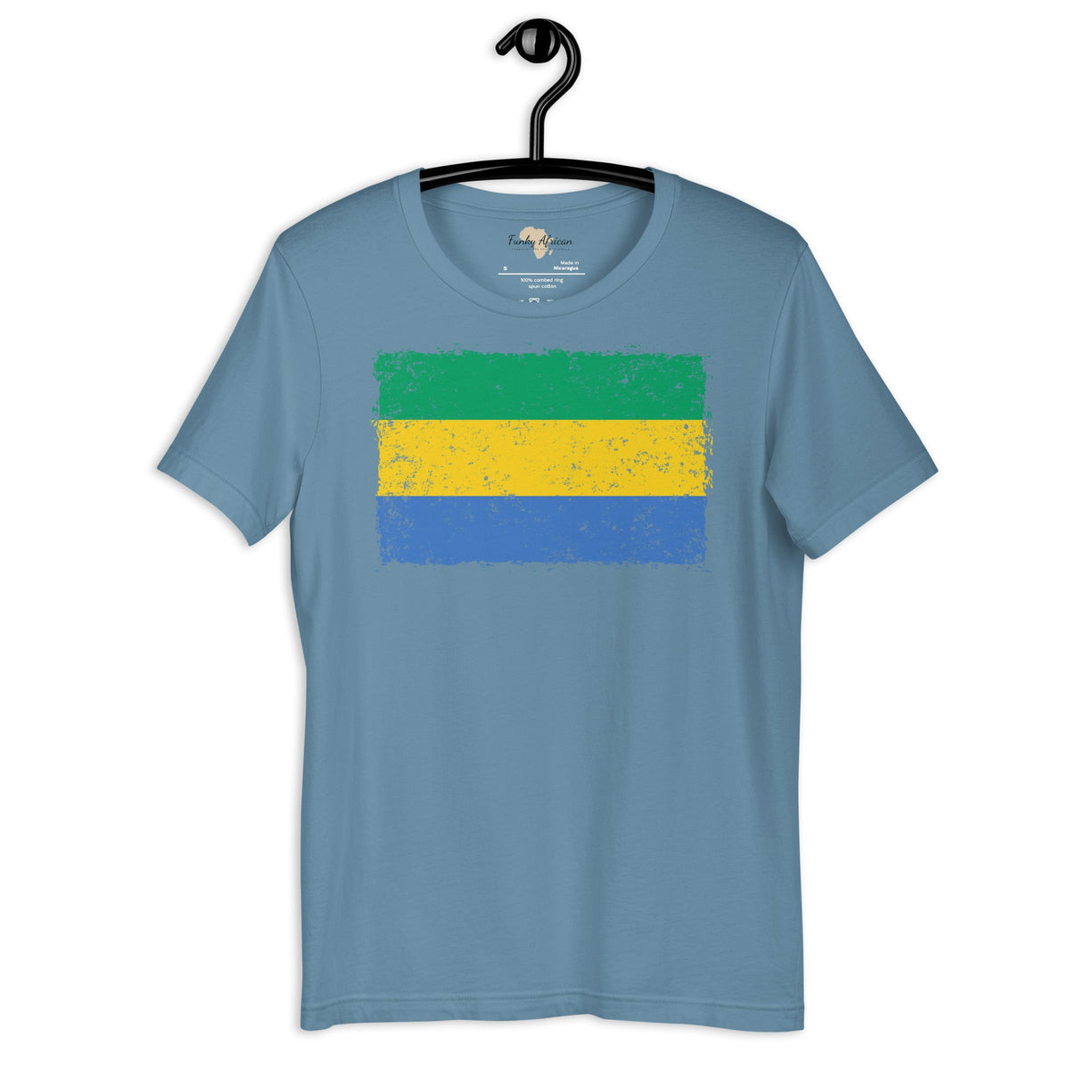 Gabon grunge unisex tee Funky African