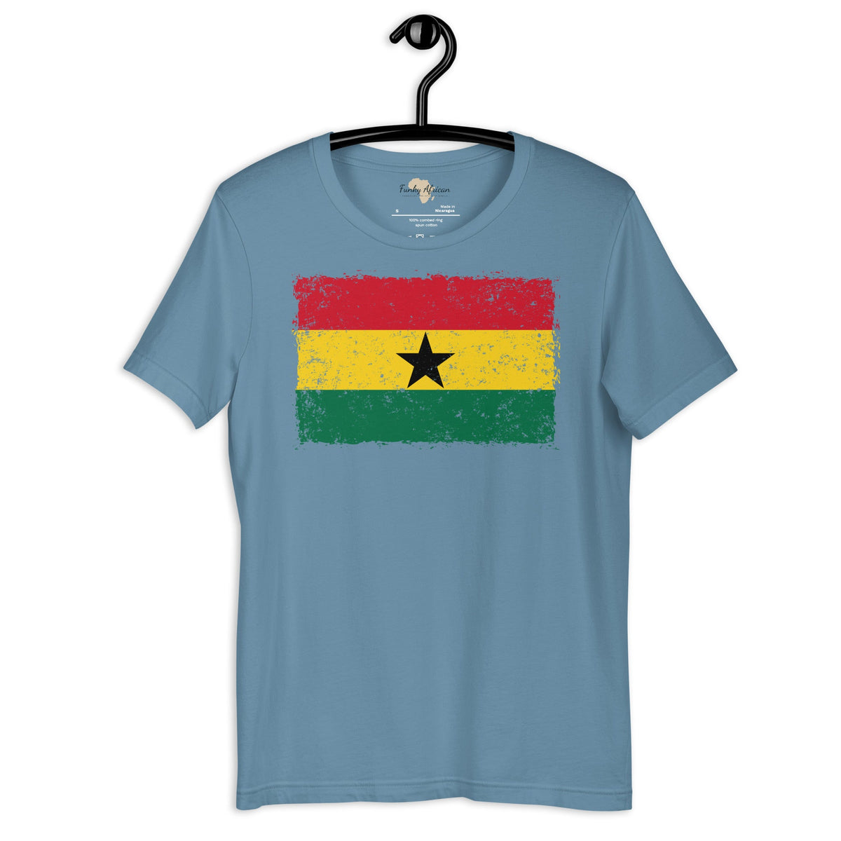 Ghana grunge unisex tee Funky African