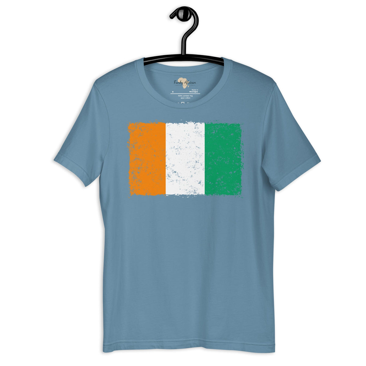 Côte d'Ivoire grunge unisex tee Funky African