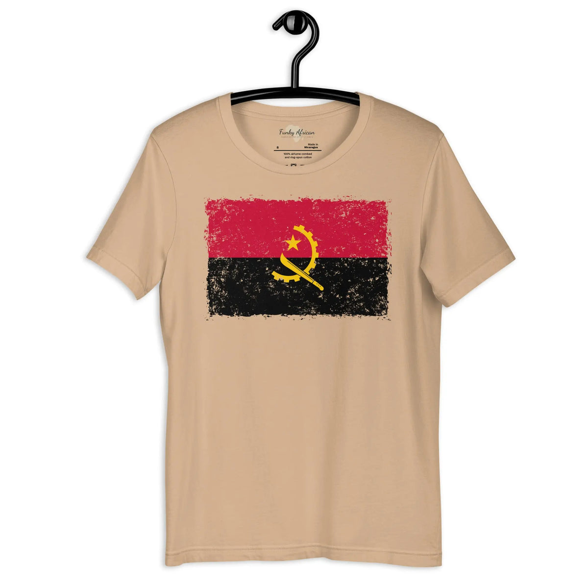 Angolan grunge unisex tee Funky African