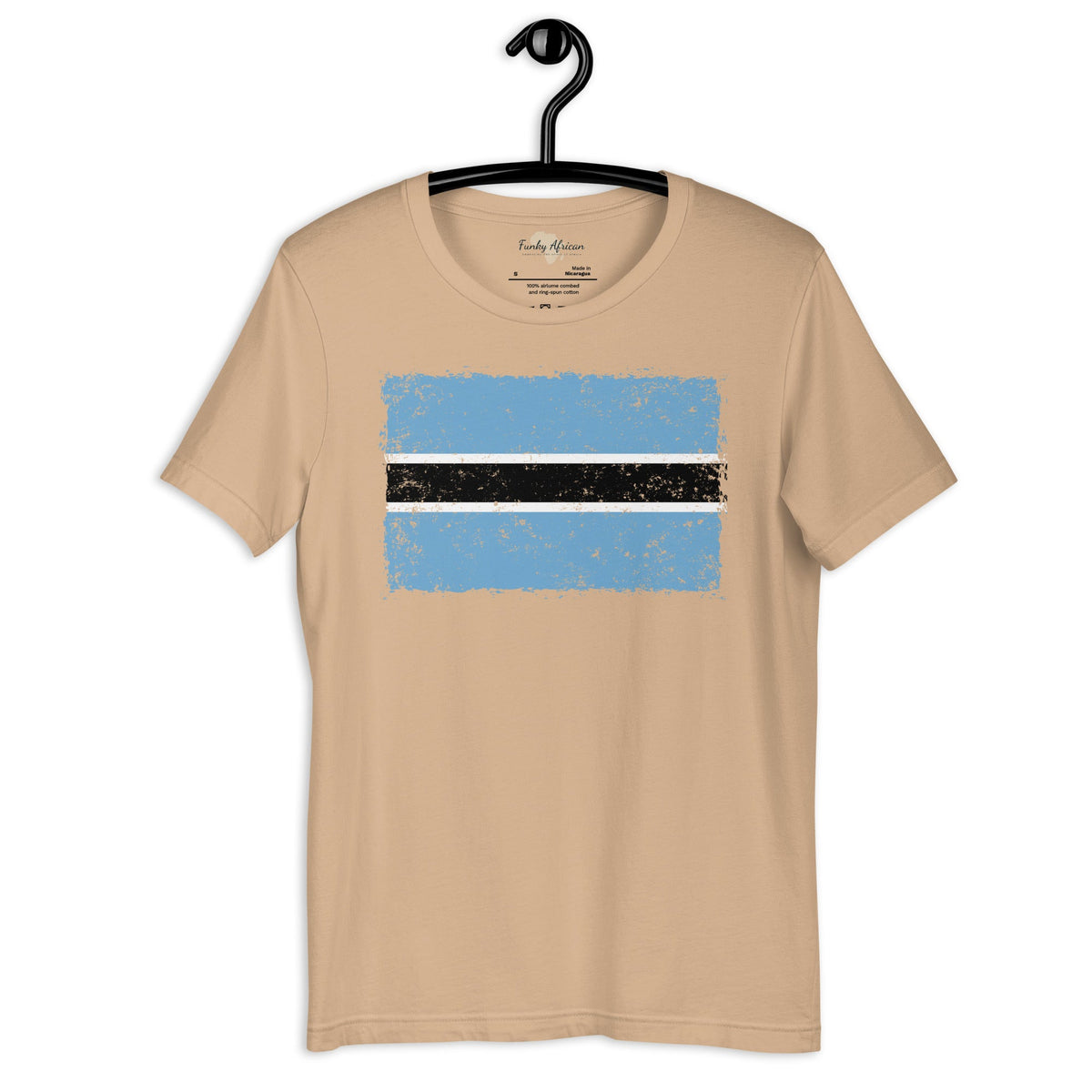 Botswana grunge unisex tee Funky African