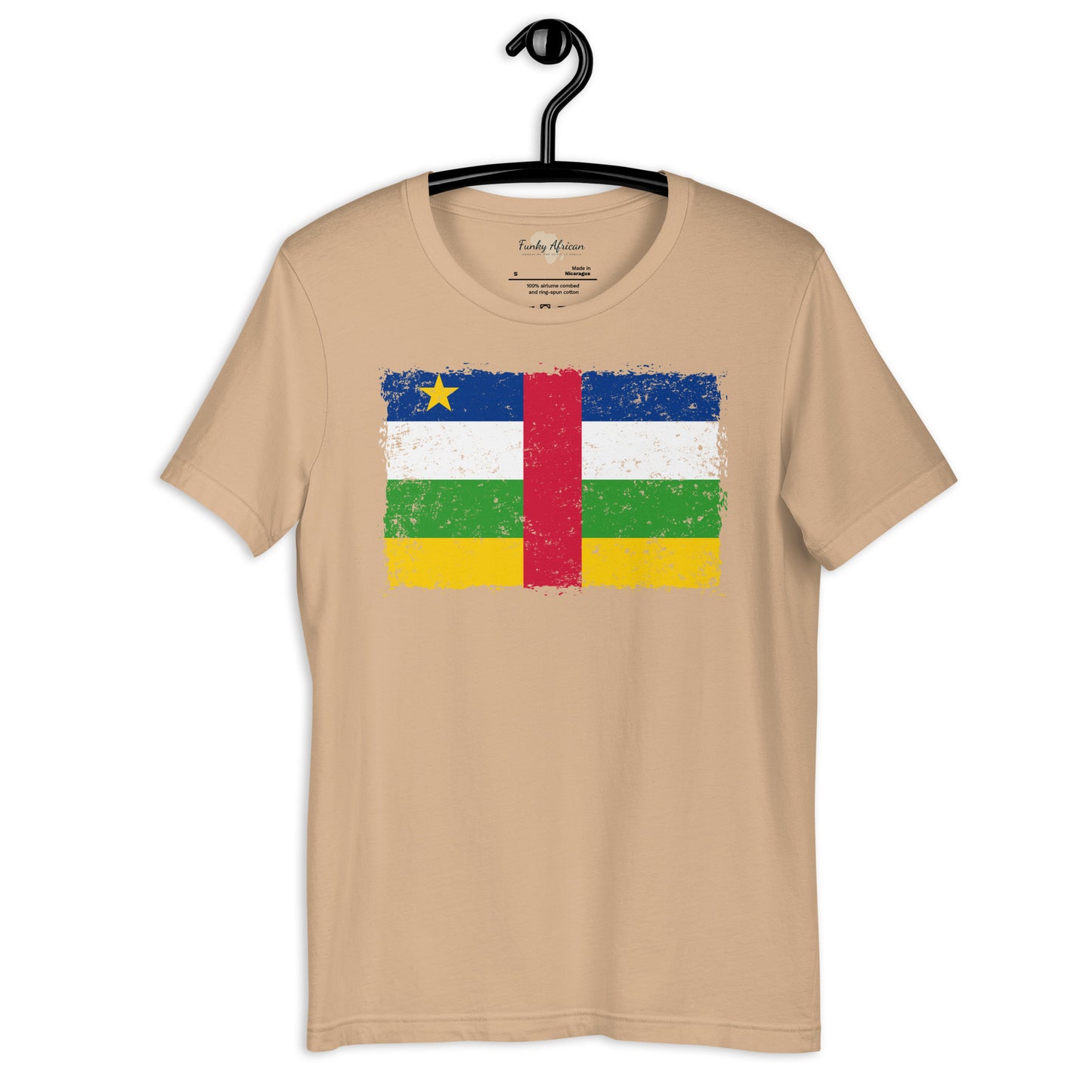 Central African Republic grunge unisex tee