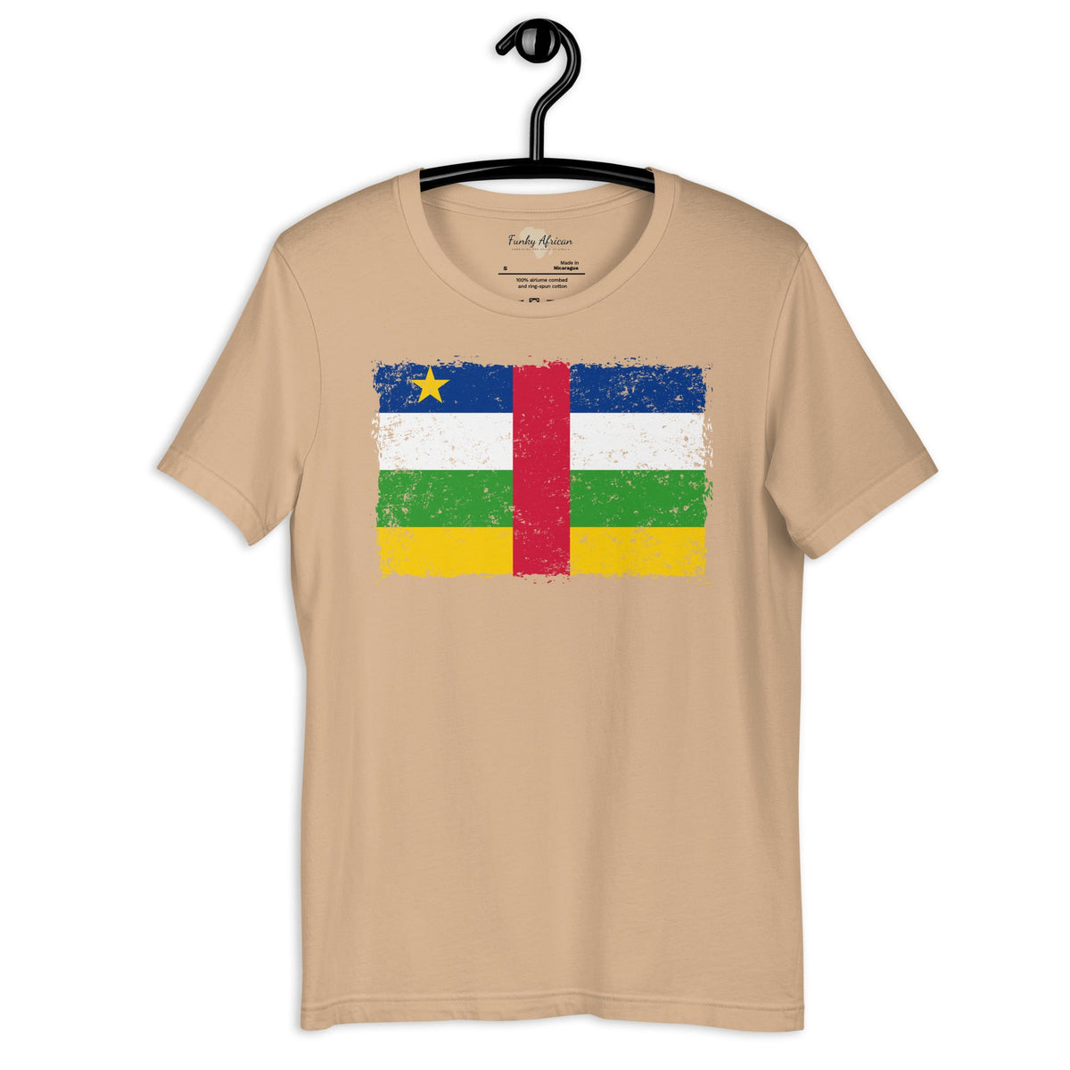 Central African Republic grunge unisex tee Funky African