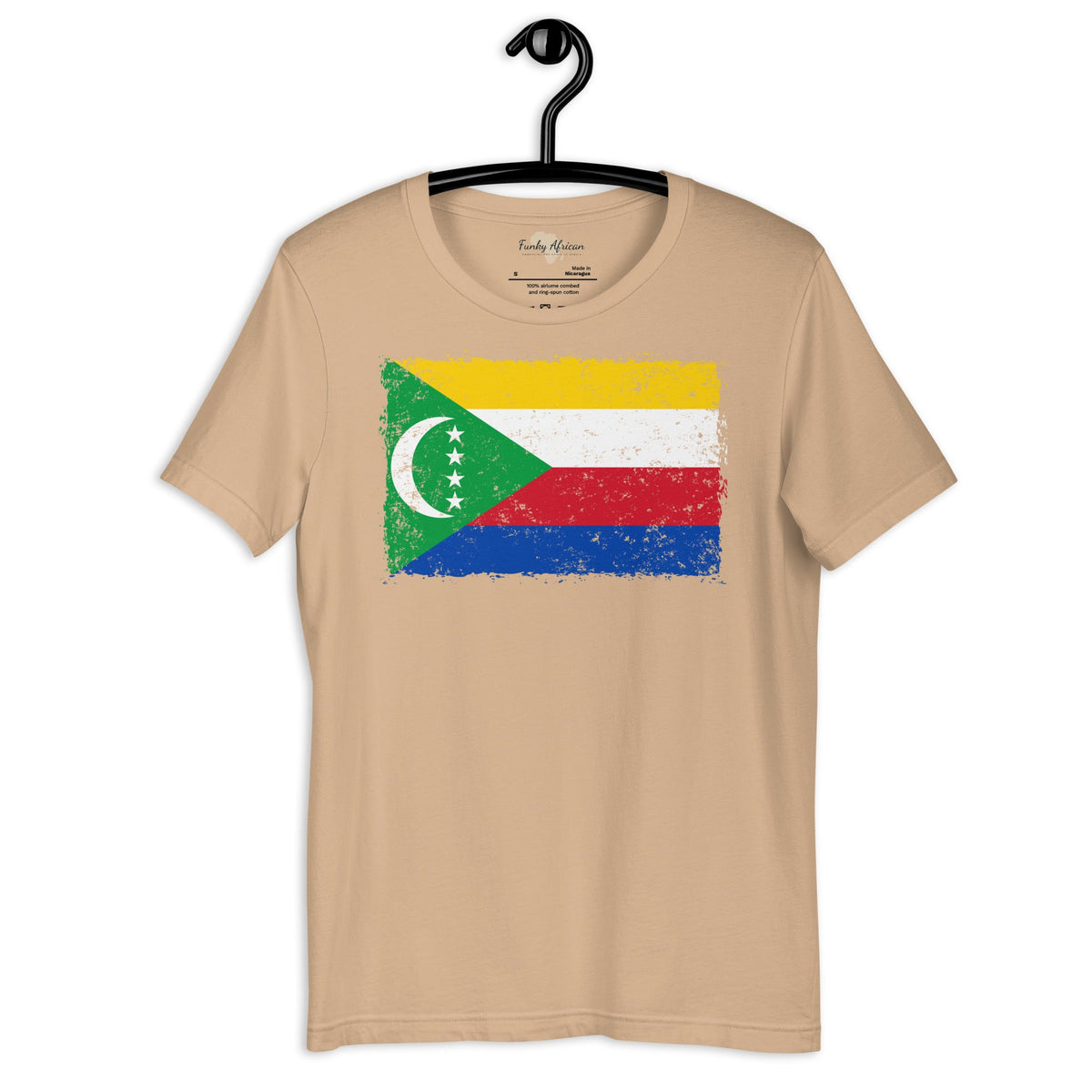 Comoros grunge unisex tee Funky African