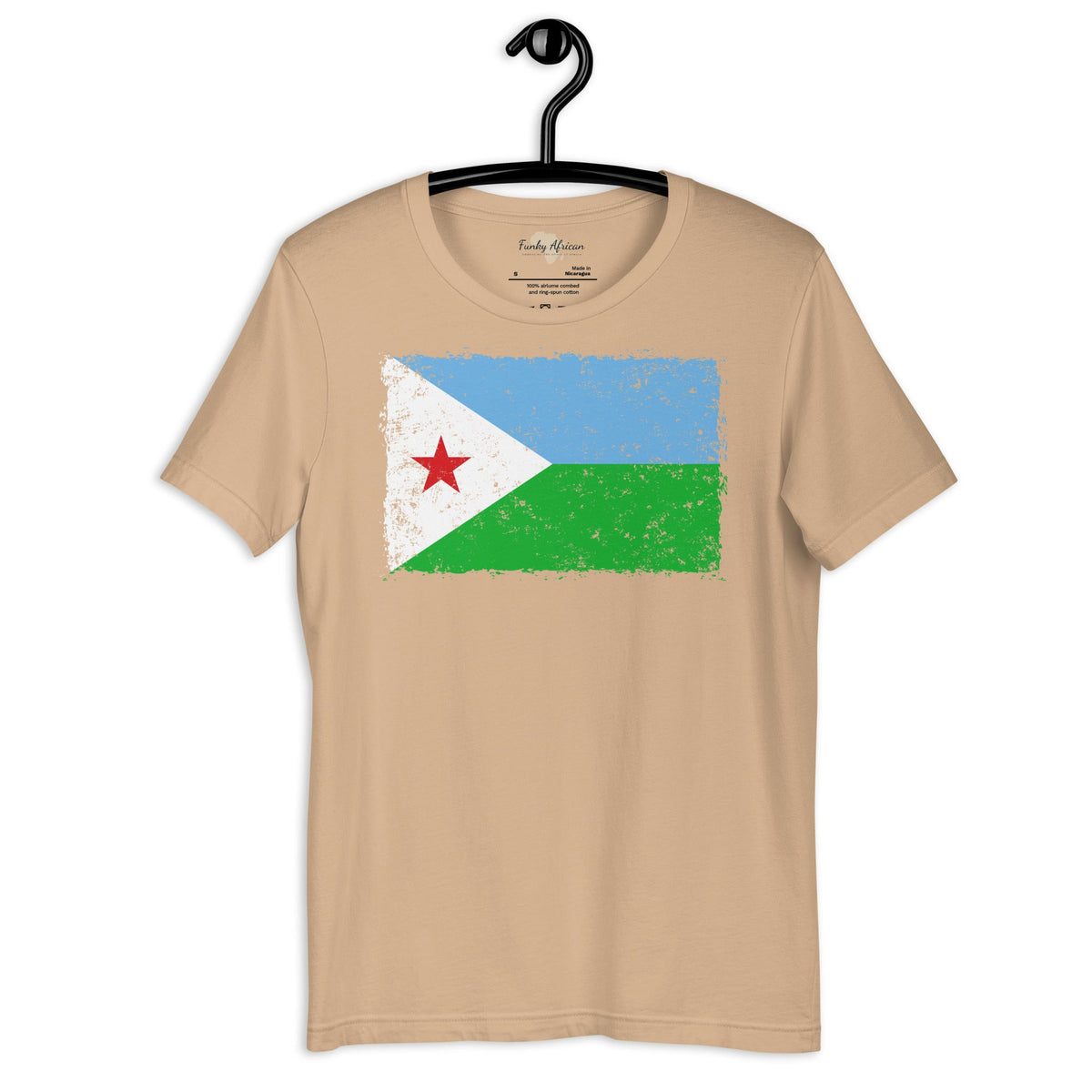 Djibouti grunge unisex tee Funky African