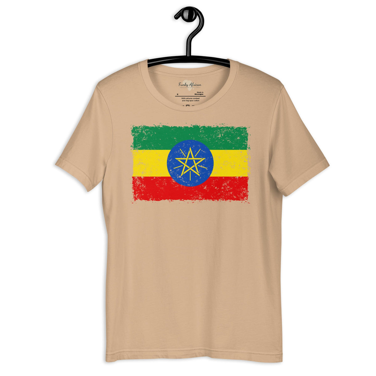 Ethiopia grunge unisex tee Funky African