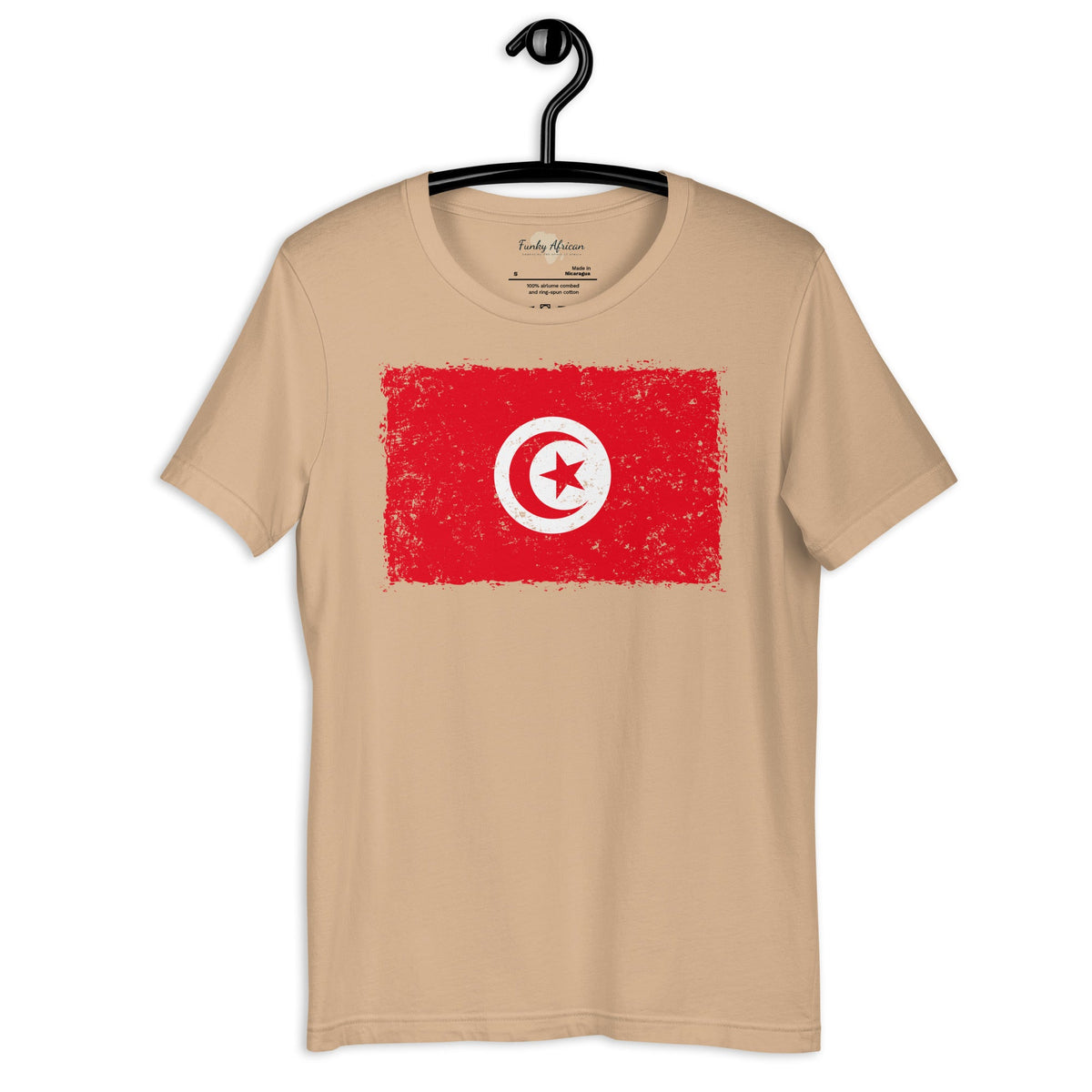 Tunisia grunge unisex tee Funky African