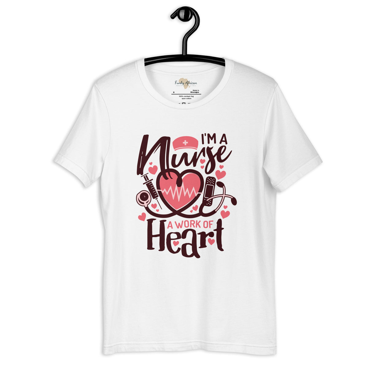 I am a nurse unisex tee Funky African