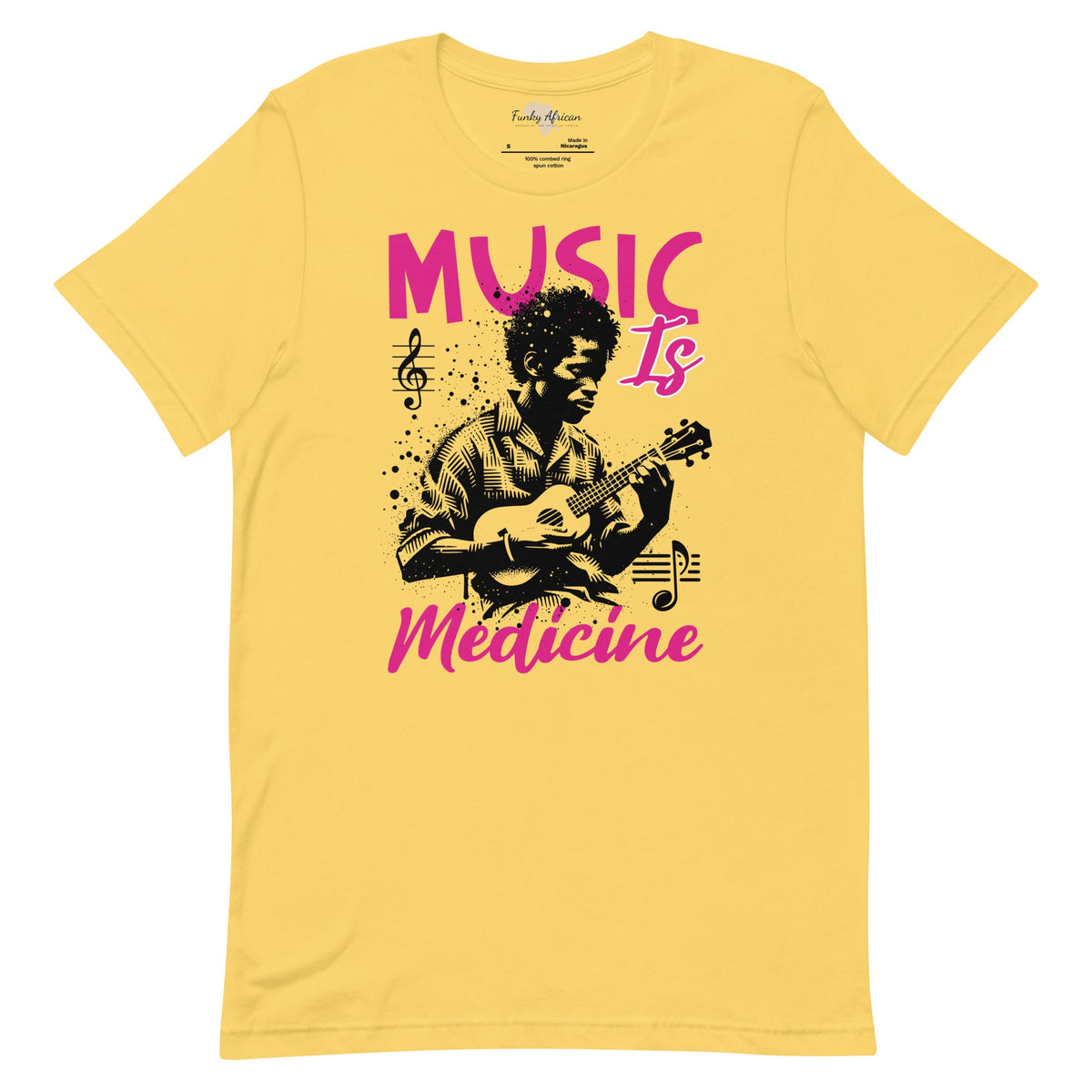 Music is medicine unisex t-shirt Funky African