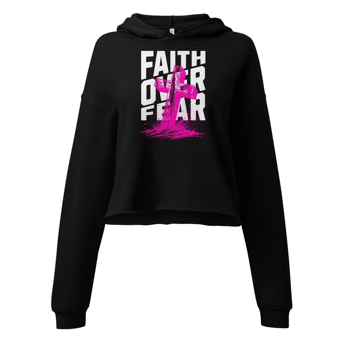 Faith Crop Hoodie Funky African
