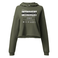 Introvert Crop Hoodie