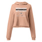 Introvert Crop Hoodie