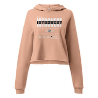 Introvert Crop Hoodie