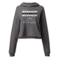 Introvert Crop Hoodie