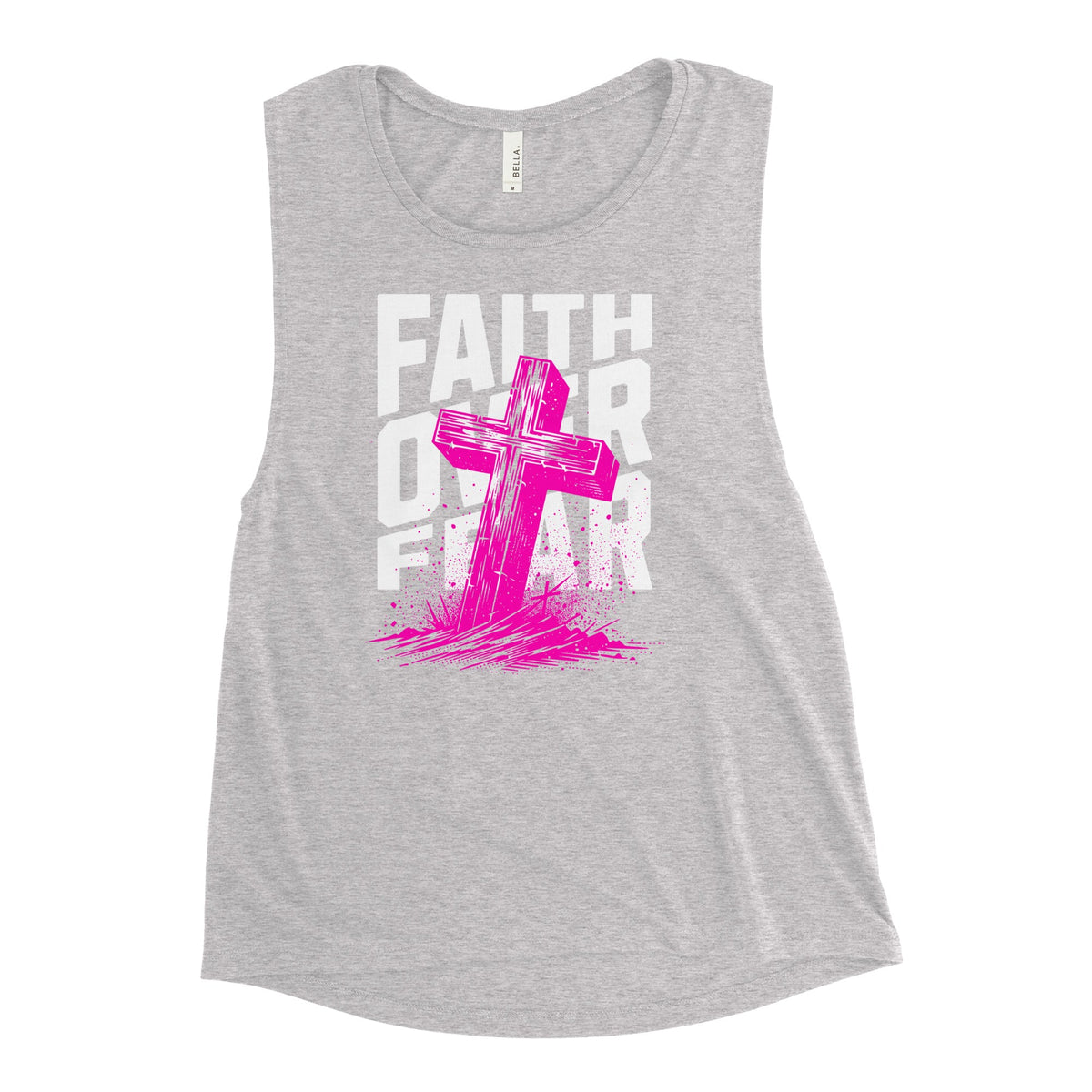 Faith Over Fear Ladies’ Muscle Tank Funky African
