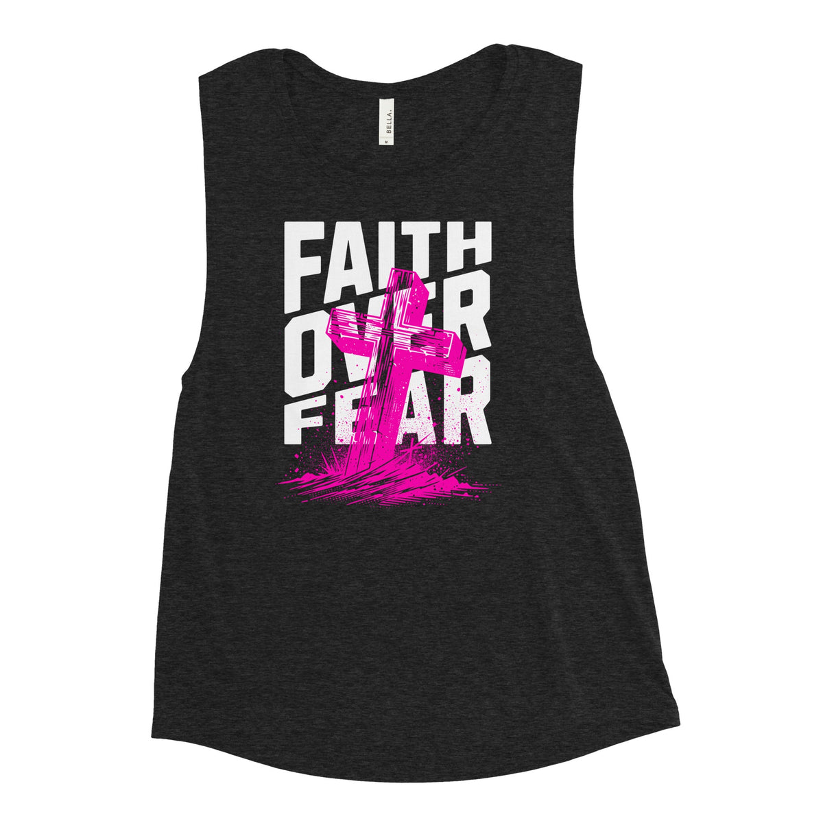 Faith Over Fear Ladies’ Muscle Tank Funky African