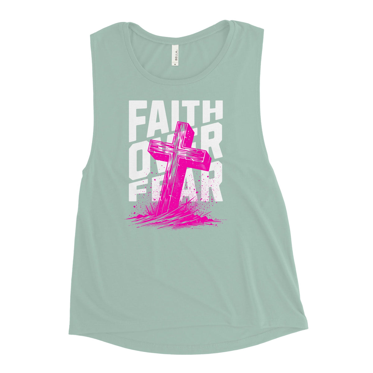Faith Over Fear Ladies’ Muscle Tank Funky African