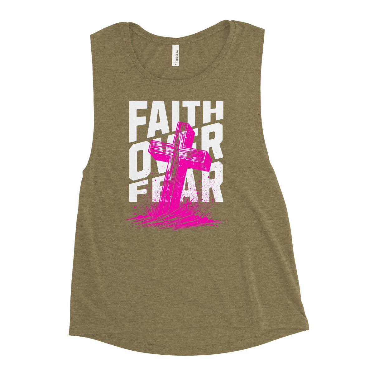 Faith Over Fear Ladies’ Muscle Tank Funky African
