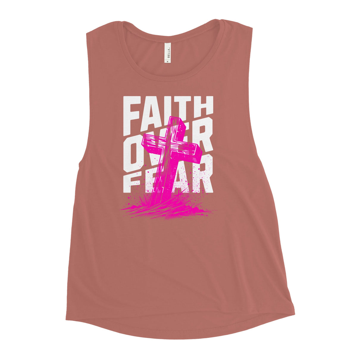 Faith Over Fear Ladies’ Muscle Tank Funky African