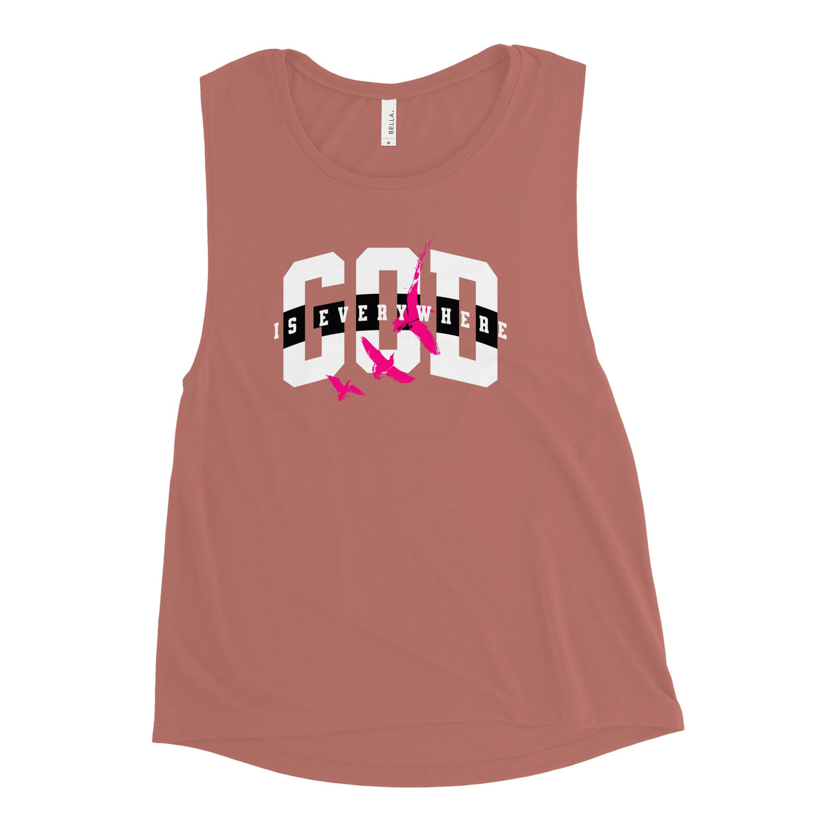 God is Everywhere Ladies’ Muscle Tank Funky African