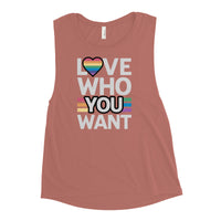 Love who you want Ladies’ Muscle Tank