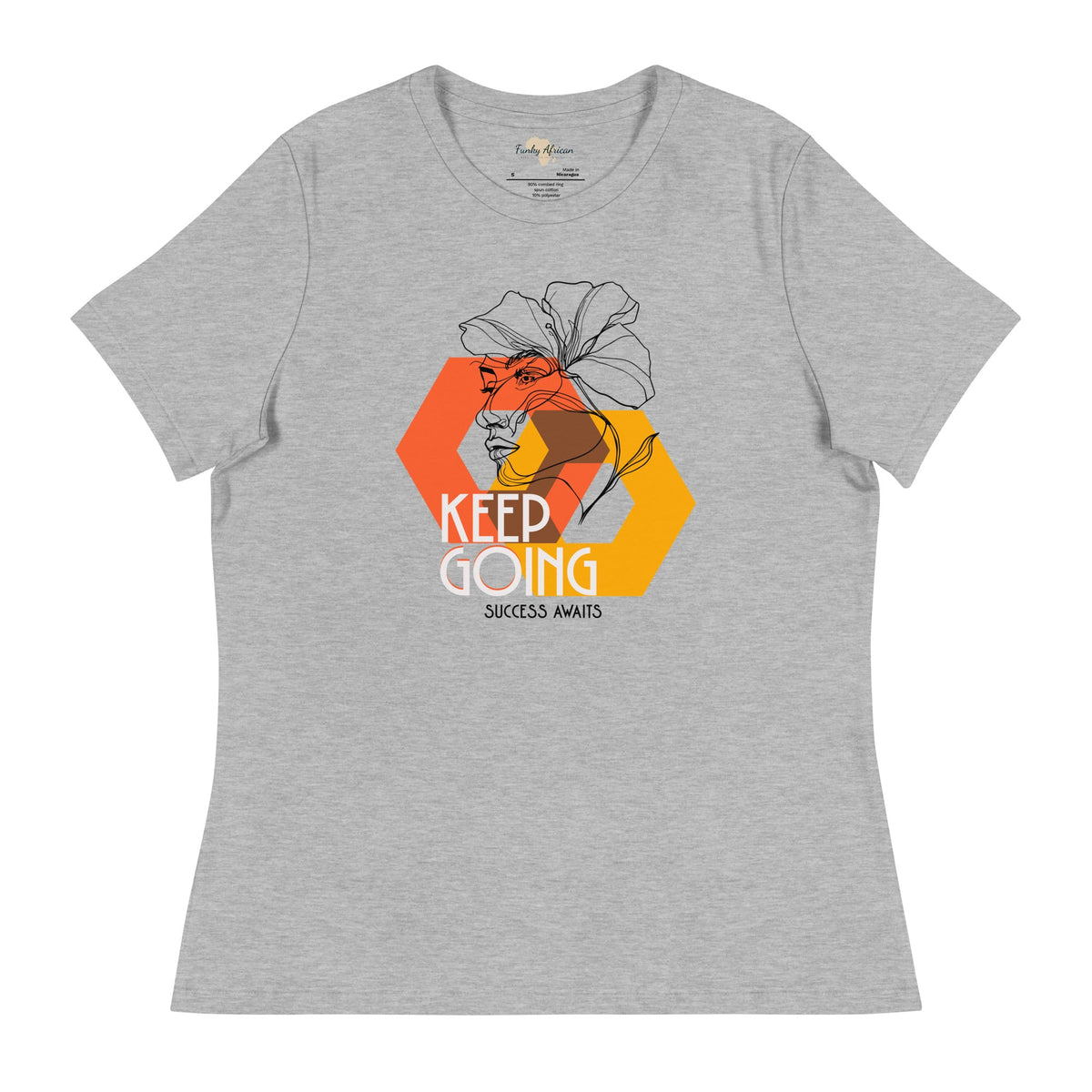Keep Going Women's Relaxed T-Shirt Funky African