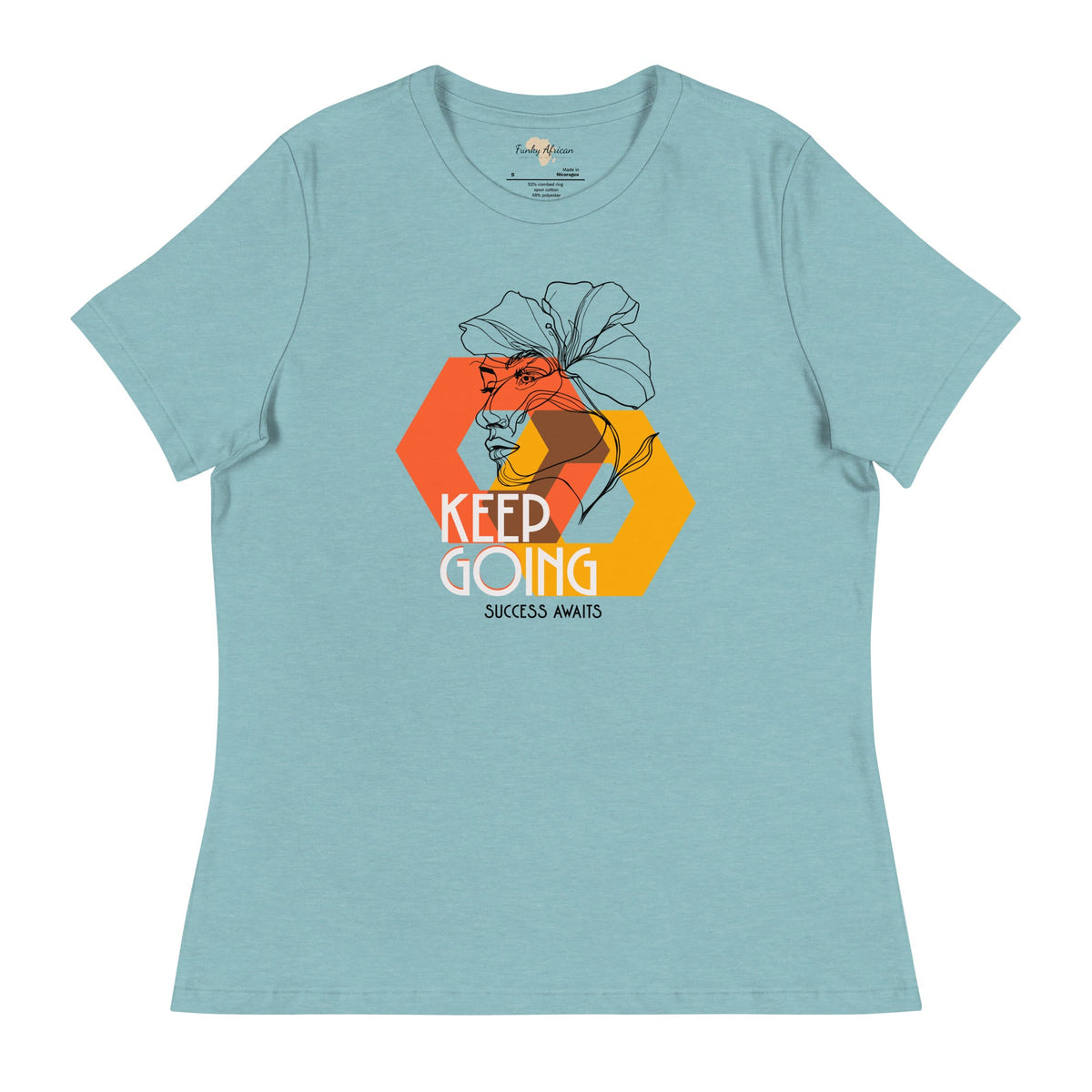 Keep Going Women's Relaxed T-Shirt Funky African