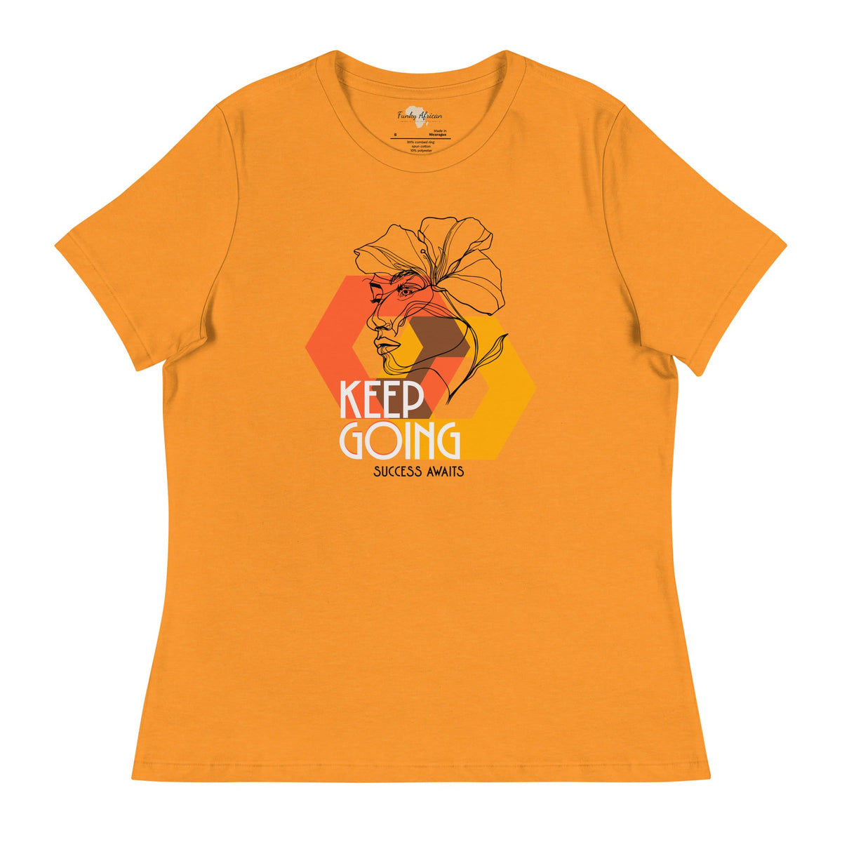Keep Going Women's Relaxed T-Shirt Funky African
