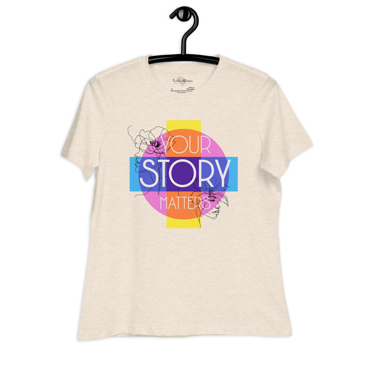 Your Story Matters Women's Relaxed T-Shirt Funky African