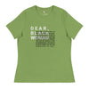 Dear black women's relaxed tee - you speak your mind Funky African