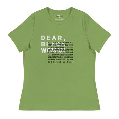 Dear black women's relaxed tee - you speak your mind Funky African
