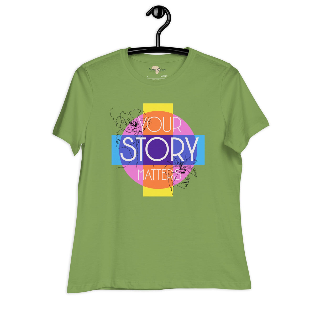 Your Story Matters Women's Relaxed T-Shirt Funky African