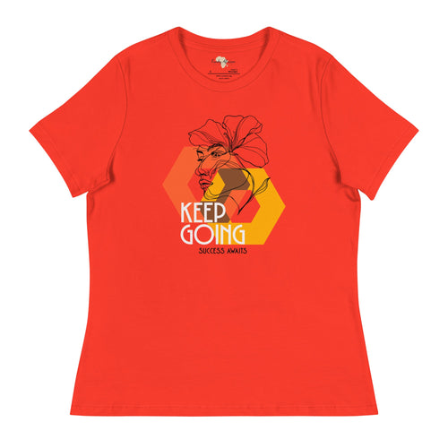 Keep Going Women's Relaxed T-Shirt Funky African