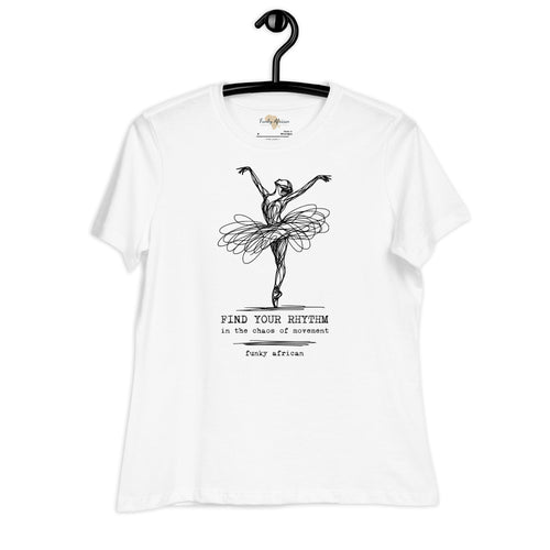 Find Your Rhythm Women's Relaxed T-Shirt Funky African